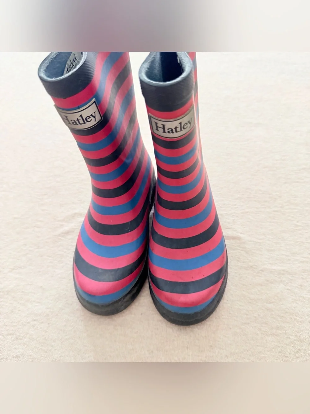 Hatley Kids Pretty Stripes Matte Rain Boots